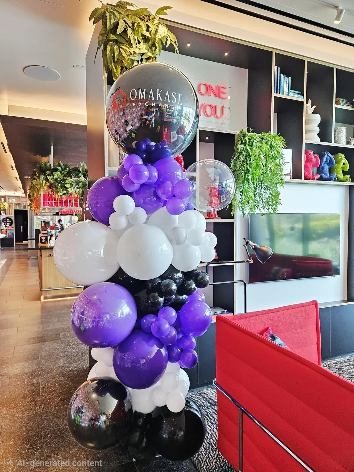 Omakase Exchange Corporate Event Balloon Column — view 01