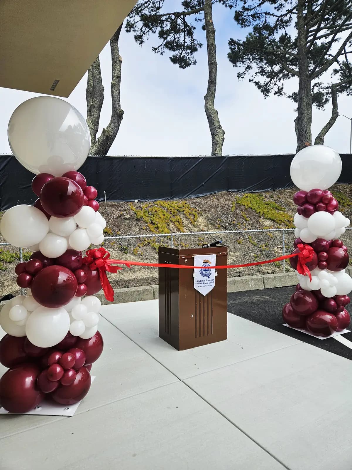 South San Francisco Unified School District Ribbon Cutting Columns — view 01