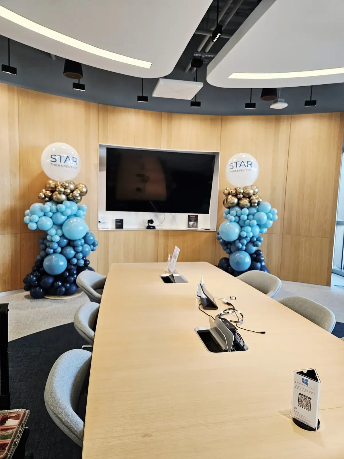 Star Therapeutics Corporate Balloon Columns Office — view 02