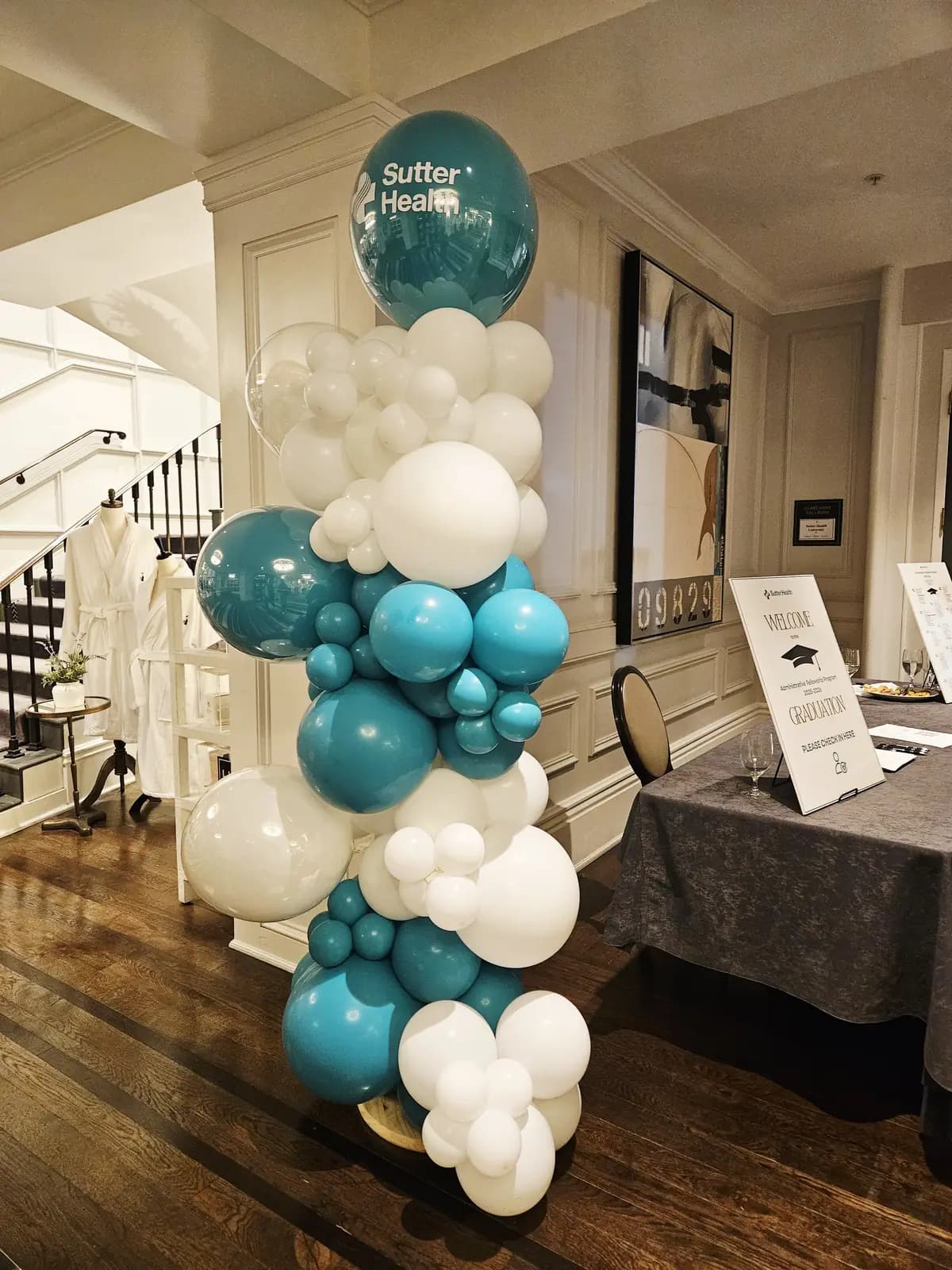 Sutter Health Leadership Event Reception Balloon Column — view 03