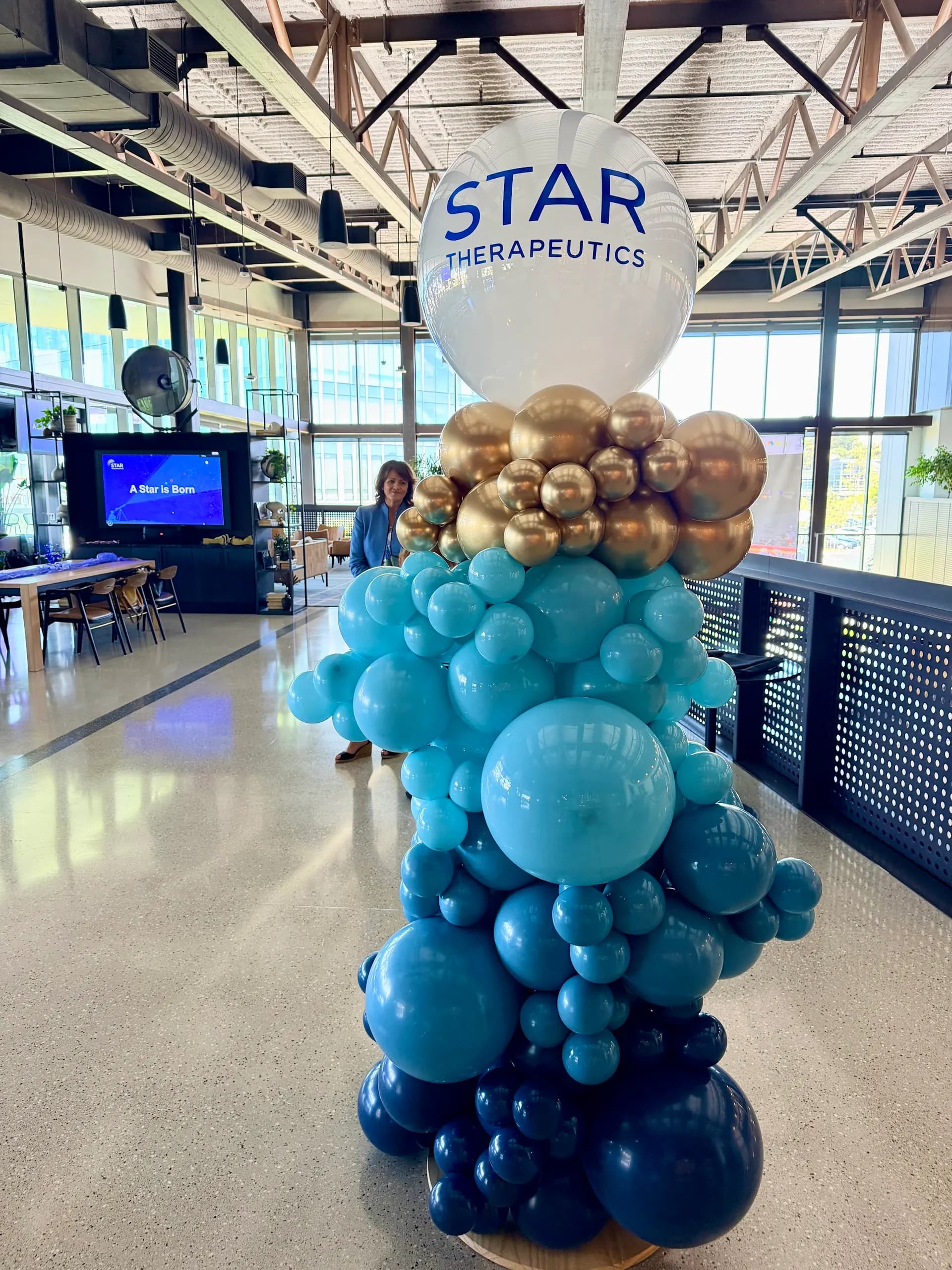 Professional balloon installation at the Corporate Conference in San Francisco, California.